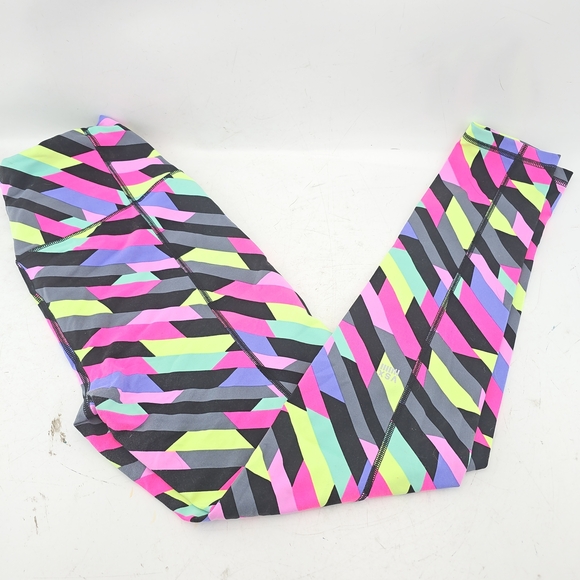 Victoria's Secret Pants - Victoria's Secret Neon Striped Kids Leggings